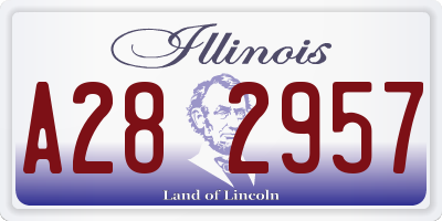 IL license plate A282957