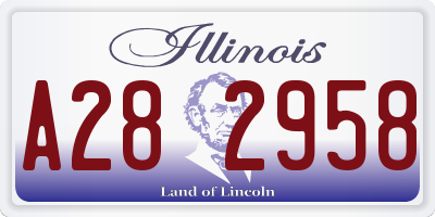 IL license plate A282958