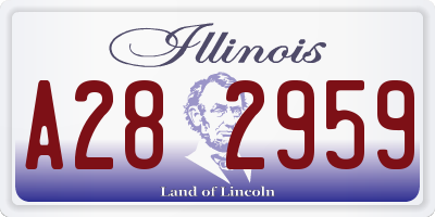 IL license plate A282959