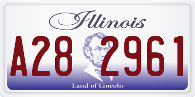 IL license plate A282961