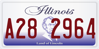 IL license plate A282964