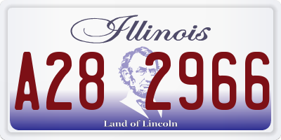 IL license plate A282966