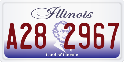 IL license plate A282967