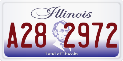 IL license plate A282972