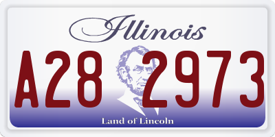 IL license plate A282973
