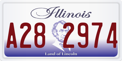IL license plate A282974