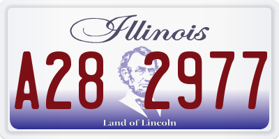 IL license plate A282977