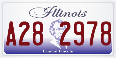 IL license plate A282978