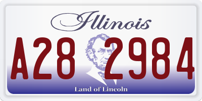 IL license plate A282984