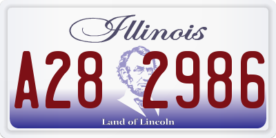 IL license plate A282986