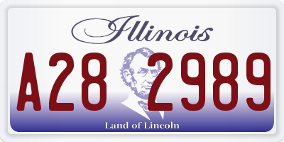 IL license plate A282989