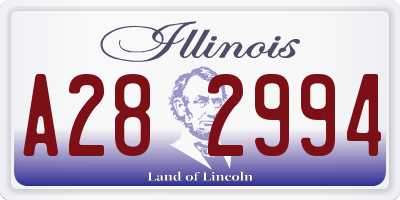 IL license plate A282994