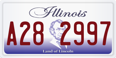 IL license plate A282997