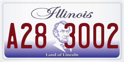 IL license plate A283002