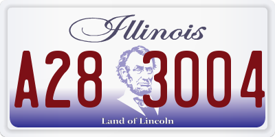 IL license plate A283004