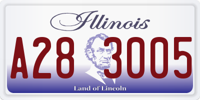 IL license plate A283005