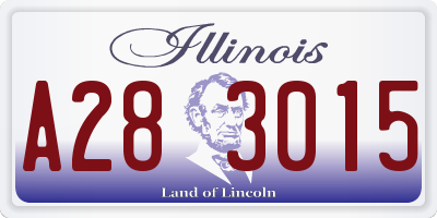 IL license plate A283015