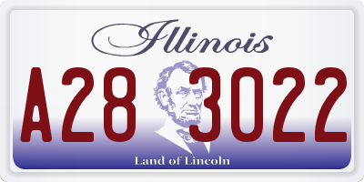 IL license plate A283022
