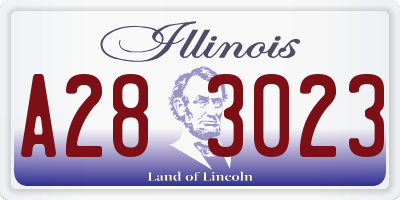 IL license plate A283023