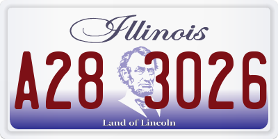 IL license plate A283026