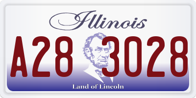 IL license plate A283028