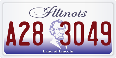 IL license plate A283049