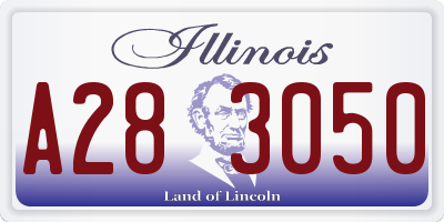 IL license plate A283050