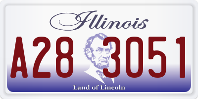 IL license plate A283051