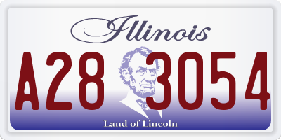 IL license plate A283054