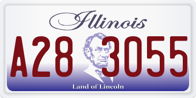 IL license plate A283055