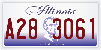 IL license plate A283061