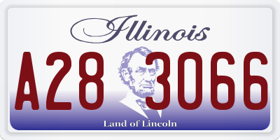 IL license plate A283066