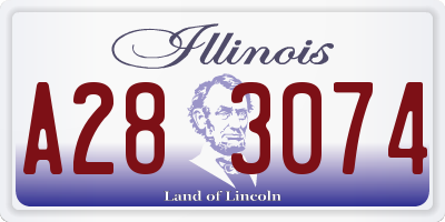 IL license plate A283074