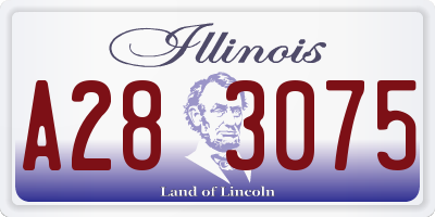 IL license plate A283075