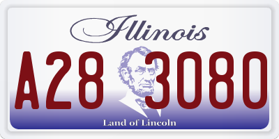 IL license plate A283080