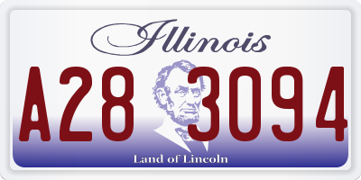 IL license plate A283094