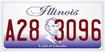 IL license plate A283096
