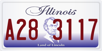 IL license plate A283117