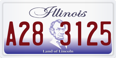 IL license plate A283125