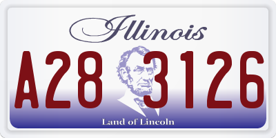 IL license plate A283126