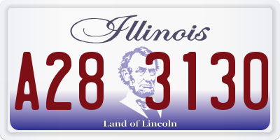 IL license plate A283130