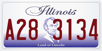 IL license plate A283134