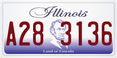 IL license plate A283136