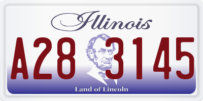 IL license plate A283145
