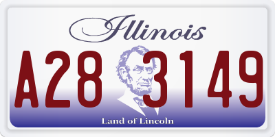 IL license plate A283149
