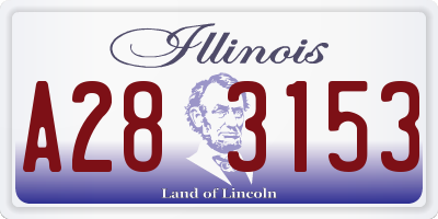 IL license plate A283153