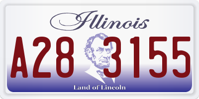 IL license plate A283155