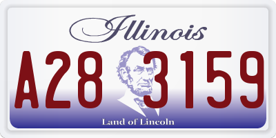 IL license plate A283159