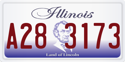 IL license plate A283173