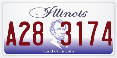 IL license plate A283174